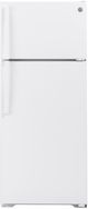 GE® 28 in. 17.5 Cu. Ft. White Top Freezer Refrigerator-0