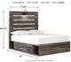 Signature Design by Ashley® Drystan Brown Full 4-Drawer Storage Panel Bed-3