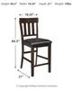 Signature Design by Ashley® Haddigan Dark Brown Counter Stool-2