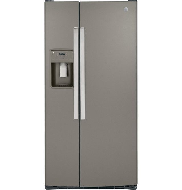 GE® 33 in. 23.0 Cu. Ft. Fingerprint Resistant Slate Side-by-Side Refrigerator-0