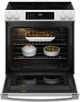 GE® 600 Series 30" White Slide-In Electric Range-3