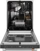 Cafe™ 24" Matte Black Top Control Built In Dishwasher-3