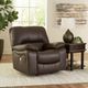 Signature Design by Ashley® Leesworth Dark Brown Power Recliner-4