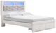 Signature Design by Ashley® Altyra White Queen Upholstered Storage Bookcase Bed-0