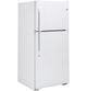 GE® 33 in. 21.9 Cu. Ft. White Top Freezer Refrigerator-4
