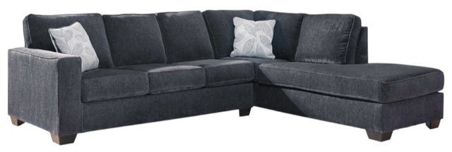 Signature Design by Ashley® Altari 2-Piece Slate Right-Arm Facing Chaise Sofa Sectional-0