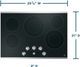 GE® 30" Stainless Steel Built In Electric Cooktop-1