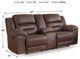 Signature Design by Ashley® Stoneland Chocolate Reclining Loveseat with Console-4