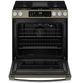 GE® 600 Series 30" Slate Slide In Gas Range-2