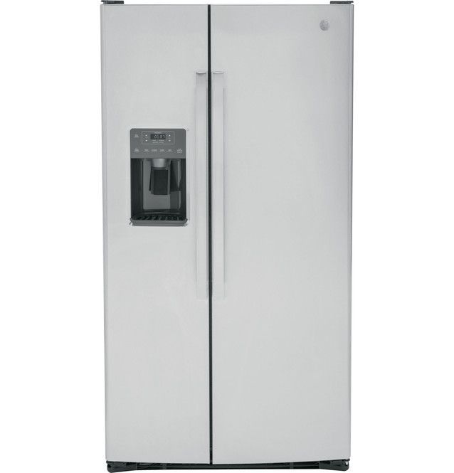 GE® 36 in. 25.3 Cu. Ft. Fingerprint Resistant Stainless Steel Side-by-Side Refrigerator-0
