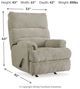 Signature Design by Ashley® Man Fort Dusk Rocker Recliner-3