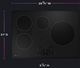 GE Profile™ 30" Black/Stainless Built-In Induction Cooktop-2