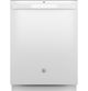 GE® 24" White Top Control Built In Dishwasher-0