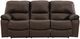 Signature Design by Ashley® Leesworth Dark Brown Power Sofa-1