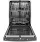 GE® 24" White Top Control Built In Dishwasher-2