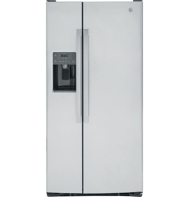 GE® 33 in. 23.0 Cu. Ft. Fingerprint Resistant Stainless Steel Side-by-Side Refrigerator-0